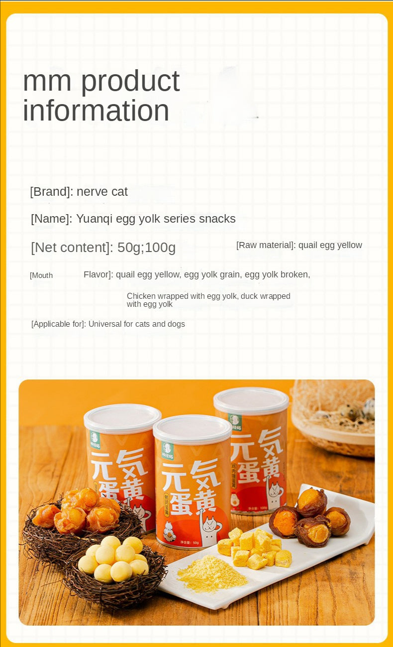 Genki series quail egg yellow freeze-dried