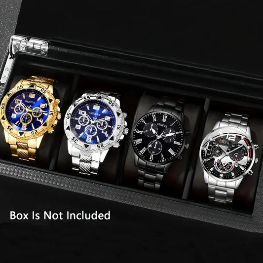 The RUNERR 4-Piece Fashion & Sports Quartz Watch Set