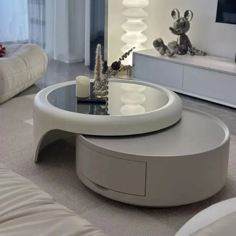 Luxury Modern Round Coffee Table – Minimalist Contemporary Design