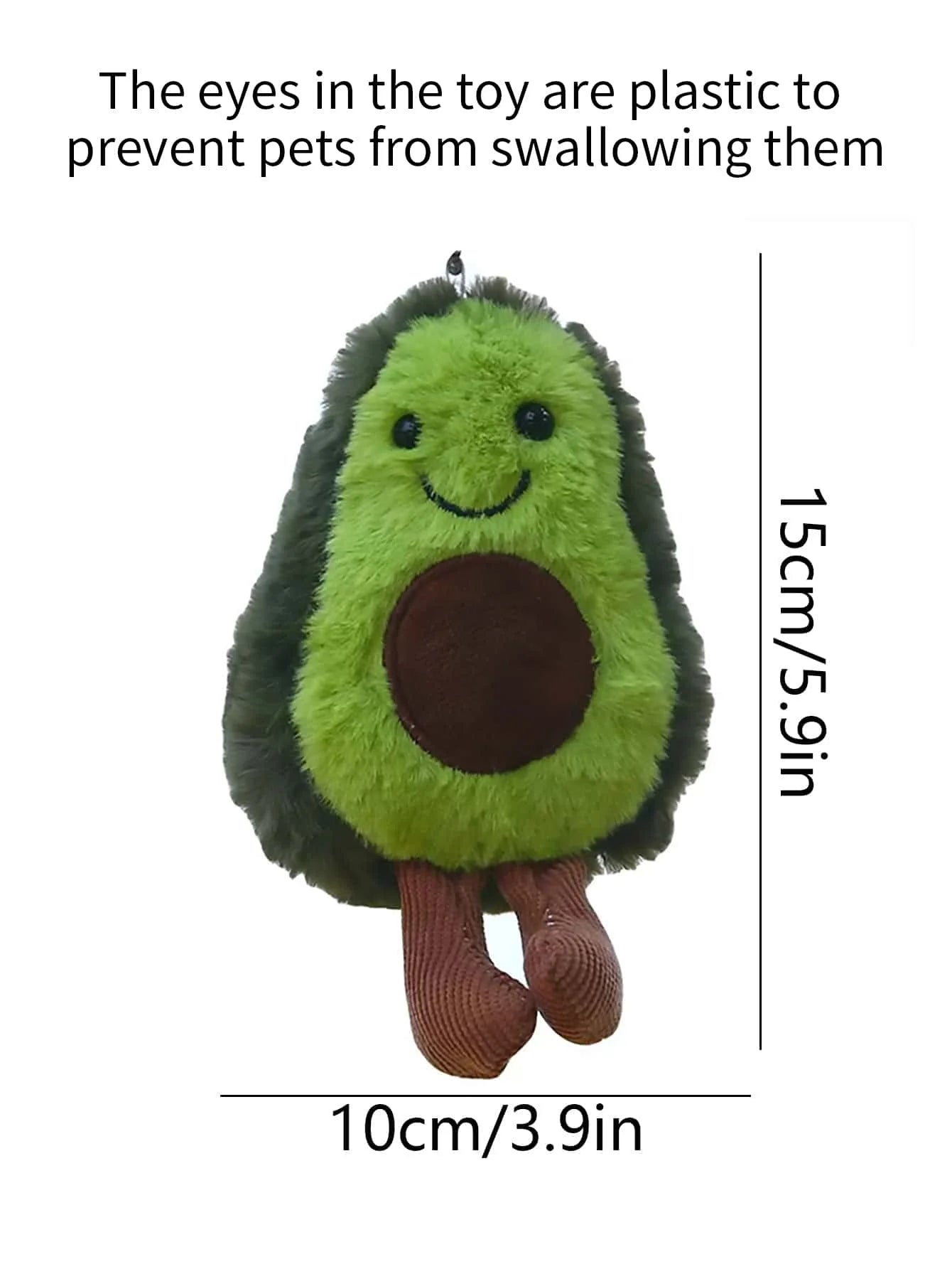 A cute avocado pet plush
