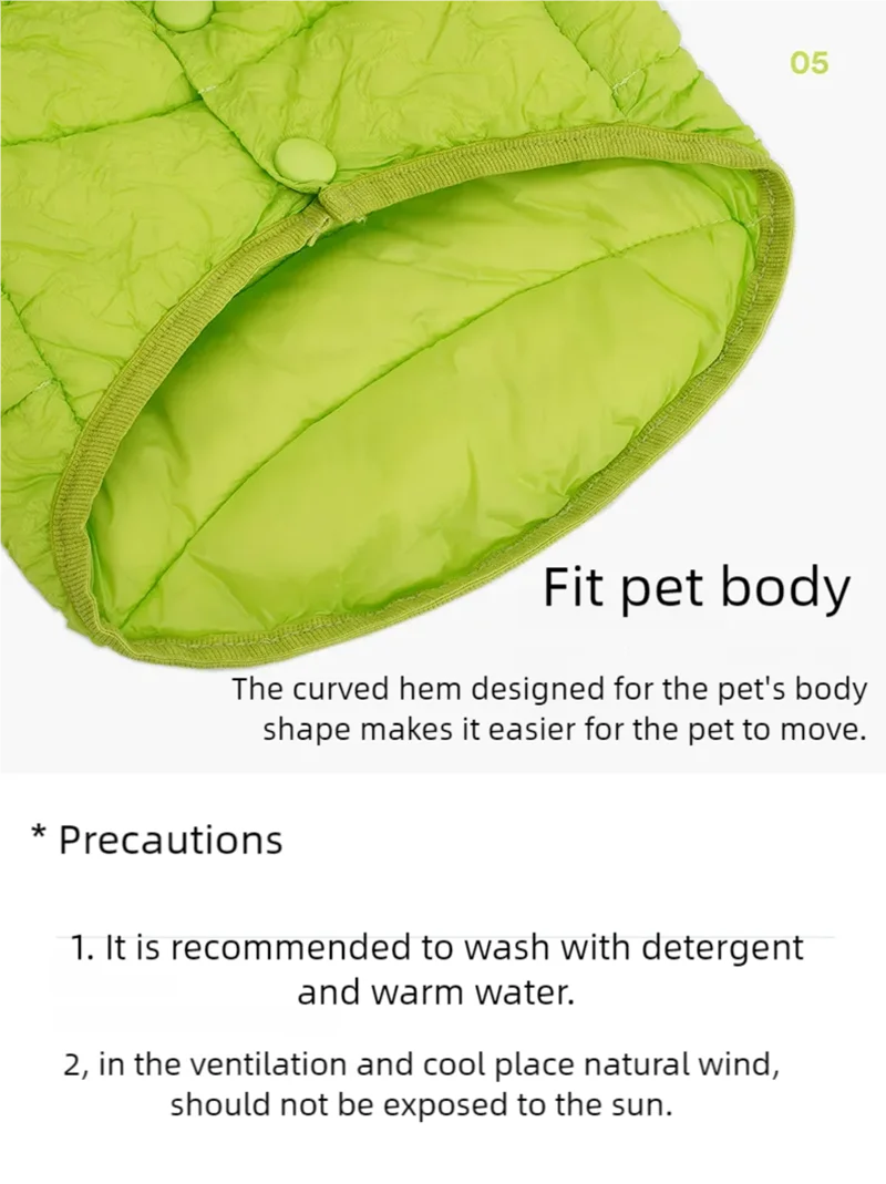 Pet cotton clothing,