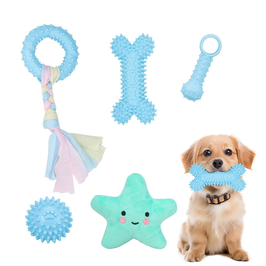 5-pack pet toys plush dog