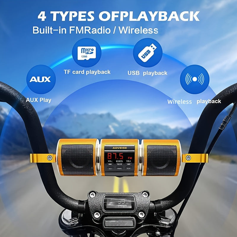 Waterproof Wireless Motorcycle ATV