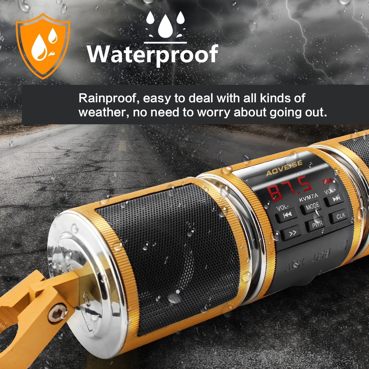 Waterproof Wireless Motorcycle ATV