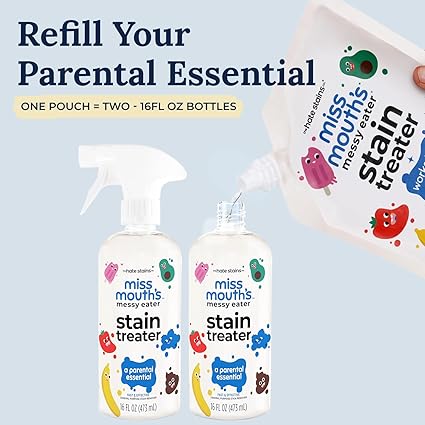 Miss Mouth’s Messy Eater Stain Treater – XL Refill Pouch (32 fl oz)