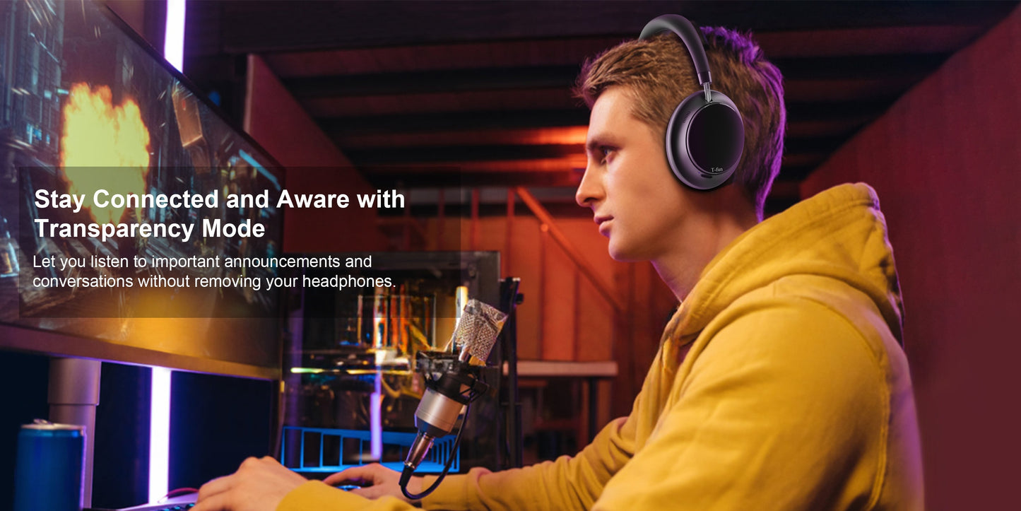 Men’s Bluetooth Over‑Ear Headphones