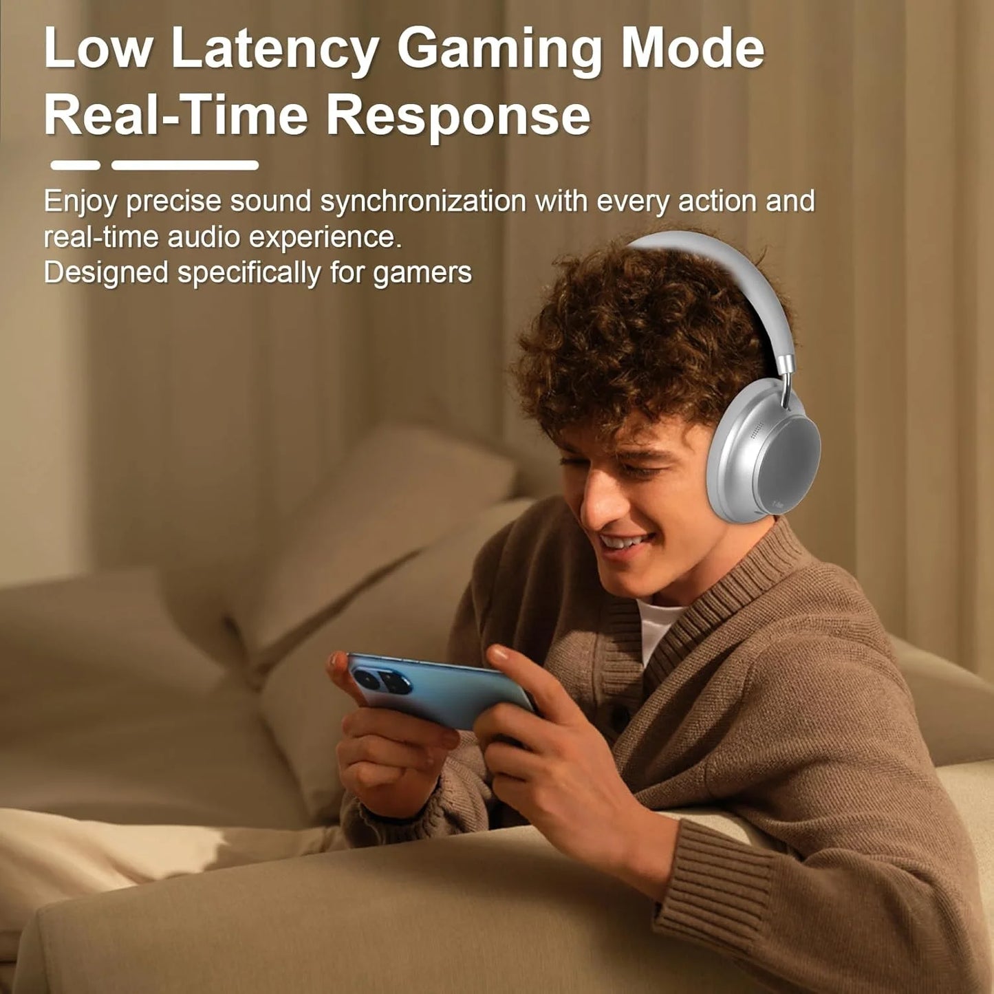 Men’s Bluetooth Over‑Ear Headphones