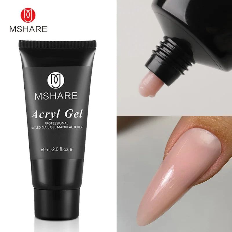 MSHARE 60g Hema-Free TPO Poly Nail Extension Gel
