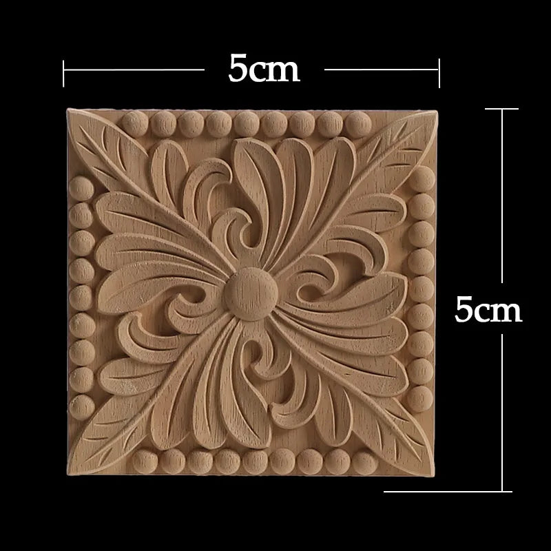 Decorative Wood Appliques Unique Exquisite Natural