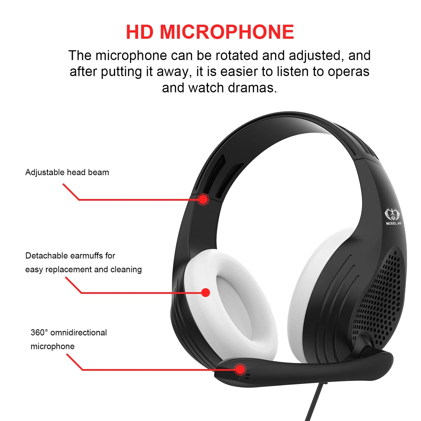 3.5mm Wired Over-Ear Headphones