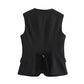 Urban Zip‑Front Sleeveless Waistcoat
