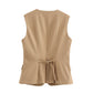 Urban Zip‑Front Sleeveless Waistcoat