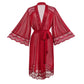 Scarlet Lace Satin Nightgown