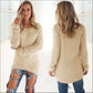 Women Warm Solid‑Color O‑Neck Loose Knit Sweater