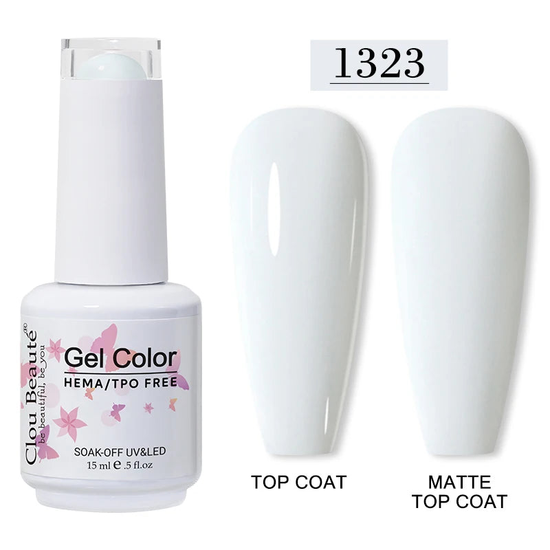 Clou Beaute 15ml HEMA/TPO-Free UV Gel Polish (Classic Red Collection)