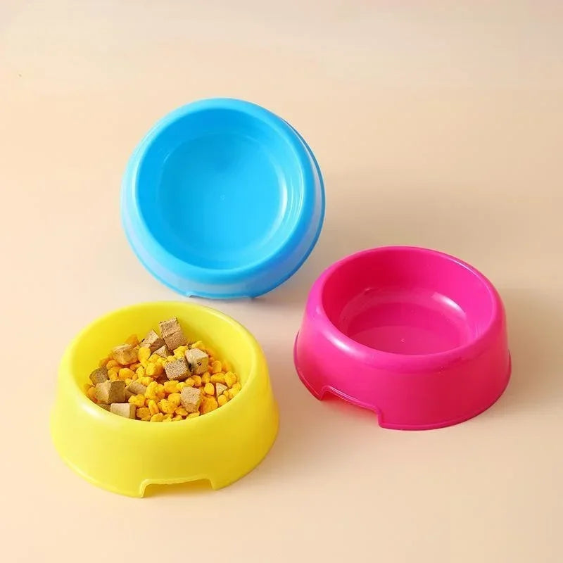 Pet Bowls Dog Cat Plastic Food