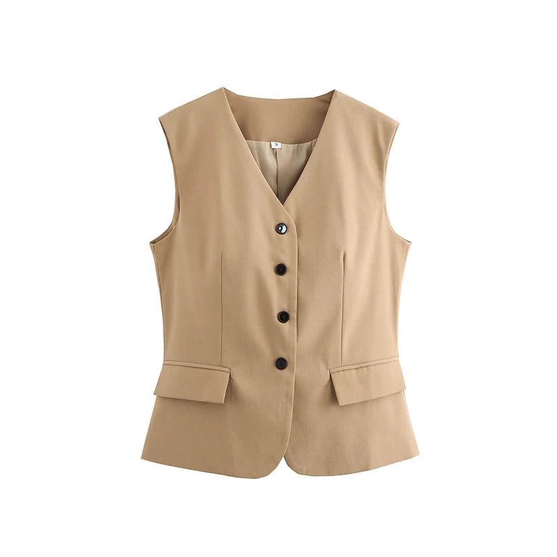 Urban Zip‑Front Sleeveless Waistcoat
