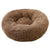 Winter Round Plush Dog Beds Washable Plush Fluffy Pet Cushion Dog Cat Bed Mat Portable Pet Kennel Puppy Pad