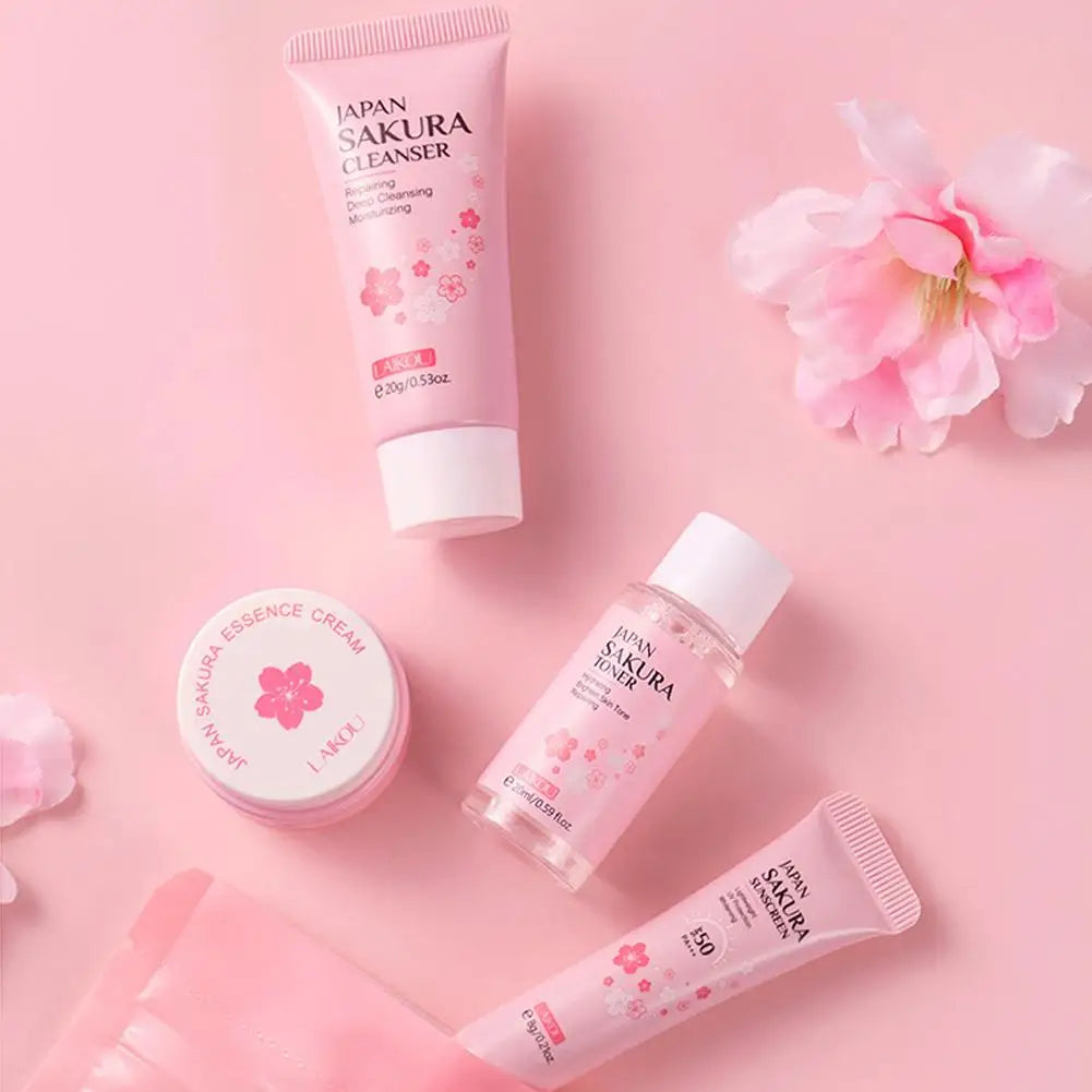 Sakura 6-Piece Travel Skin Care Set