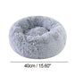 Winter Round Plush Dog Beds Washable Plush Fluffy Pet Cushion Dog Cat Bed Mat Portable Pet Kennel Puppy Pad