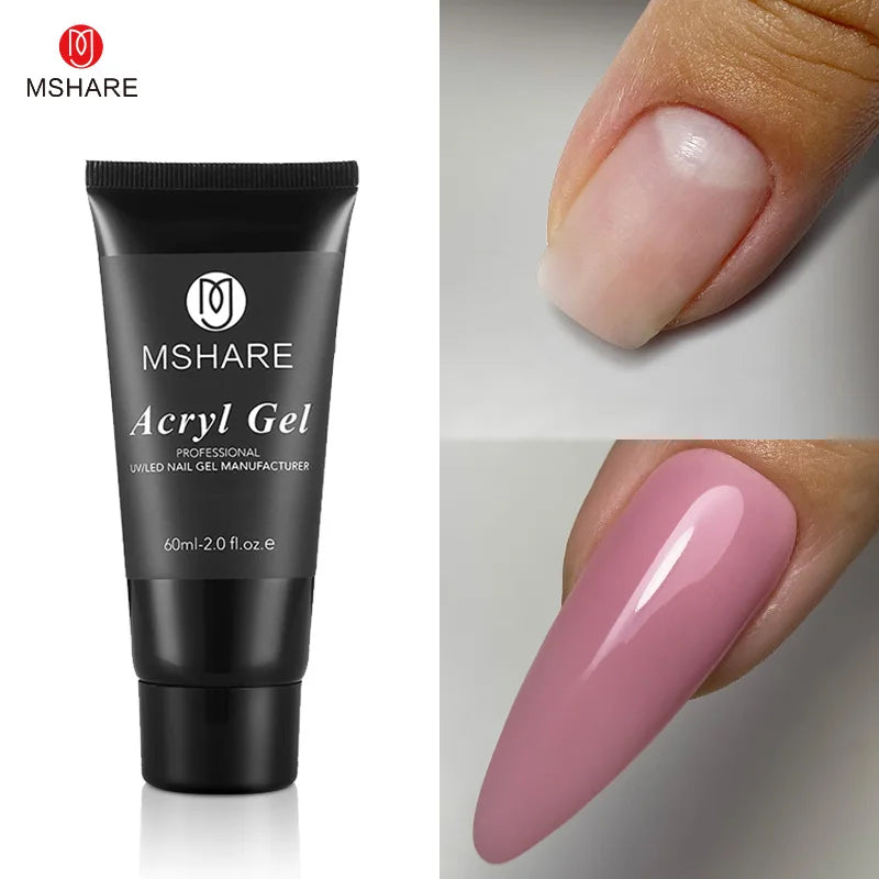 MSHARE 60g Hema-Free TPO Poly Nail Extension Gel