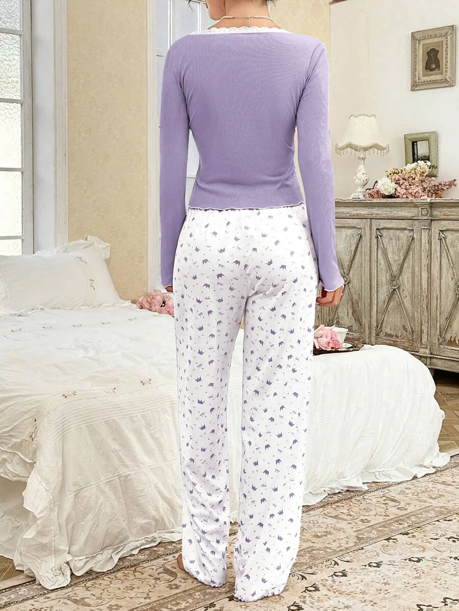 Cozy Nights Long‑Sleeve Pajama Set