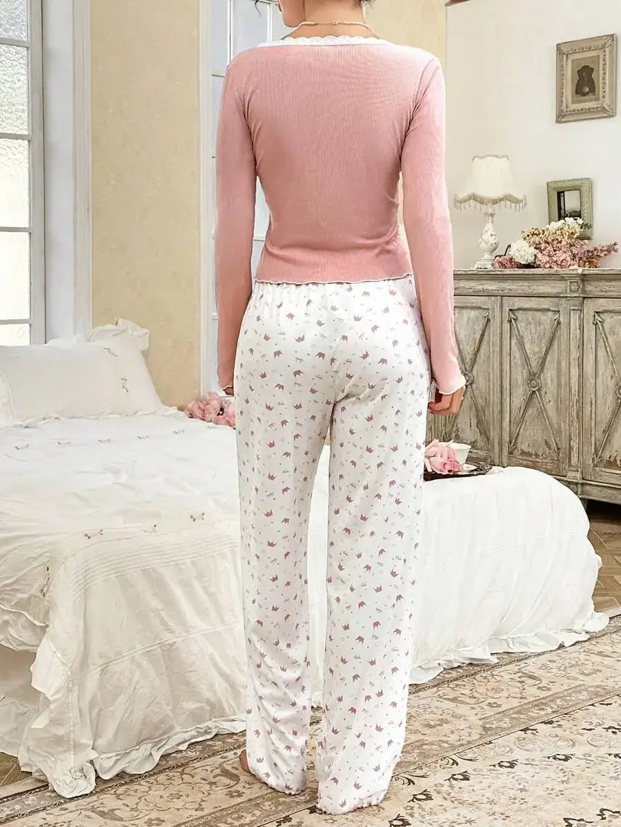 Cozy Nights Long‑Sleeve Pajama Set