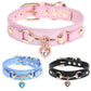 Shiny Rhinestone Pet Collar Love Jewelry Dog Collar Comfortable Leather Dog Adjustable Collar
