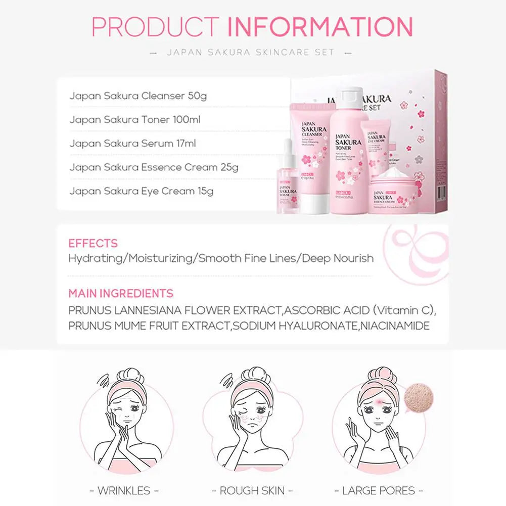 Sakura Skin Care Sets by LAIKOU