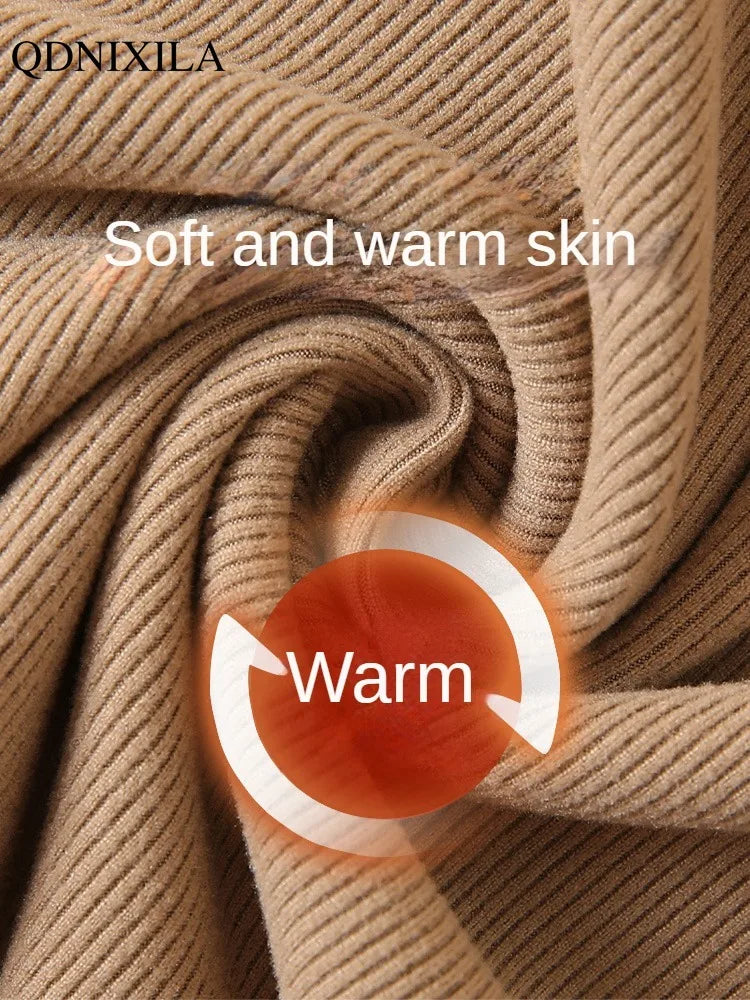 Women’s Slim Half‑Turtleneck Knitted Pullover Sweater