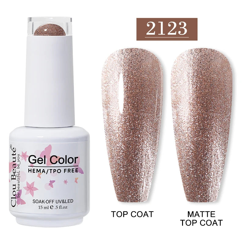 Clou Beaute 15ml HEMA/TPO-Free UV Gel Polish (Classic Red Collection)