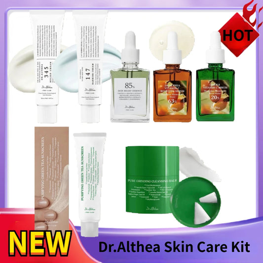 Korean Dr. 345 Antioxidant Relief Cream Gentle Vitamin C Serum Calming Moisturizer Cleansing Balm Soothing Hydrating Skin Care