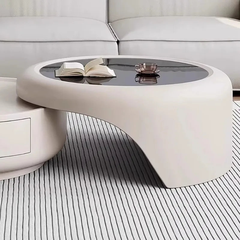 Luxury Modern Round Coffee Table – Minimalist Contemporary Design