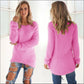 Women Warm Solid‑Color O‑Neck Loose Knit Sweater