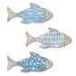 Coastal Wooden Fish Wall Decors Set