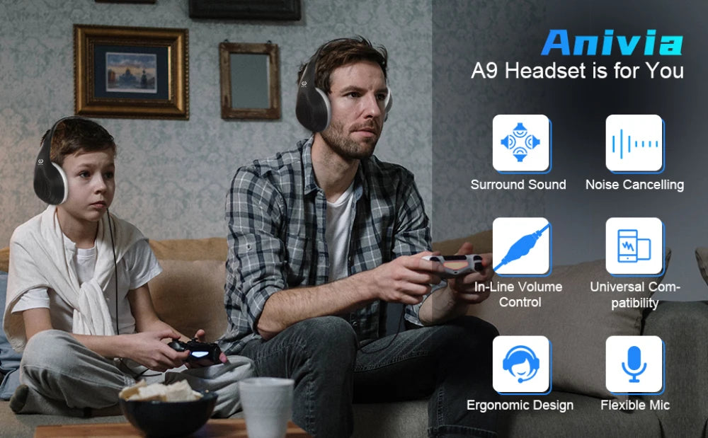 3.5mm Wired Over-Ear Headphones