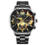 Fashion Men's Watches: Stainless Steel Band Analog Quartz Wristwatch