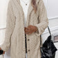 Women’s Thick Plush Hooded Cardigan