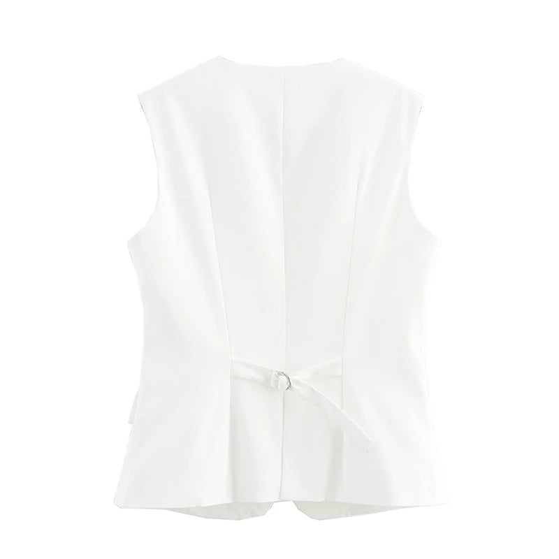 Urban Zip‑Front Sleeveless Waistcoat