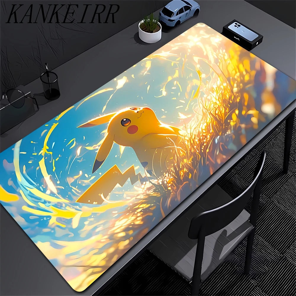 Pikachu Mouse Pad - Large Rubber Gaming Desk Mat