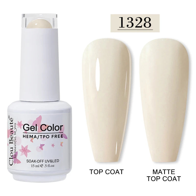 Clou Beaute 15ml HEMA/TPO-Free UV Gel Polish (Classic Red Collection)