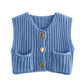 Cozy Knit Sleeveless Vest Top