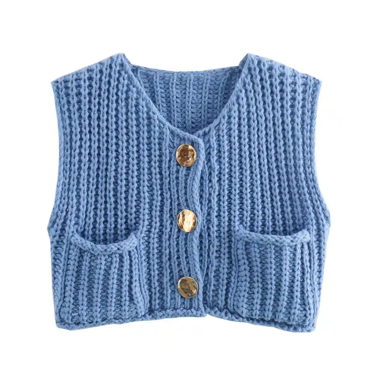 Cozy Knit Sleeveless Vest Top