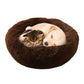 Winter Round Plush Dog Beds Washable Plush Fluffy Pet Cushion Dog Cat Bed Mat Portable Pet Kennel Puppy Pad