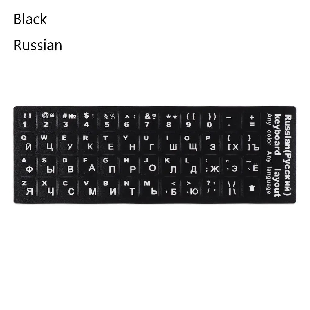 "Laptop Keyboard Sticker Protective Film - Multi-Language"
