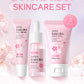 3pcs/set LAIKOU Vitamin C 24K Golden Sakura Skin Care Sets Face Cream Serum Eye Cream Moisturizing Anti Wrinkles Face Care Kit