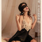 Midnight Lace Backless Nightdress