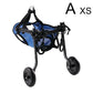 1Pcs Pet Wheelchair Cart Adjustable Pet Cat Dog Rehabilitation Walking Wheels Aids Mobility Assistance Light Pet Walk Tools