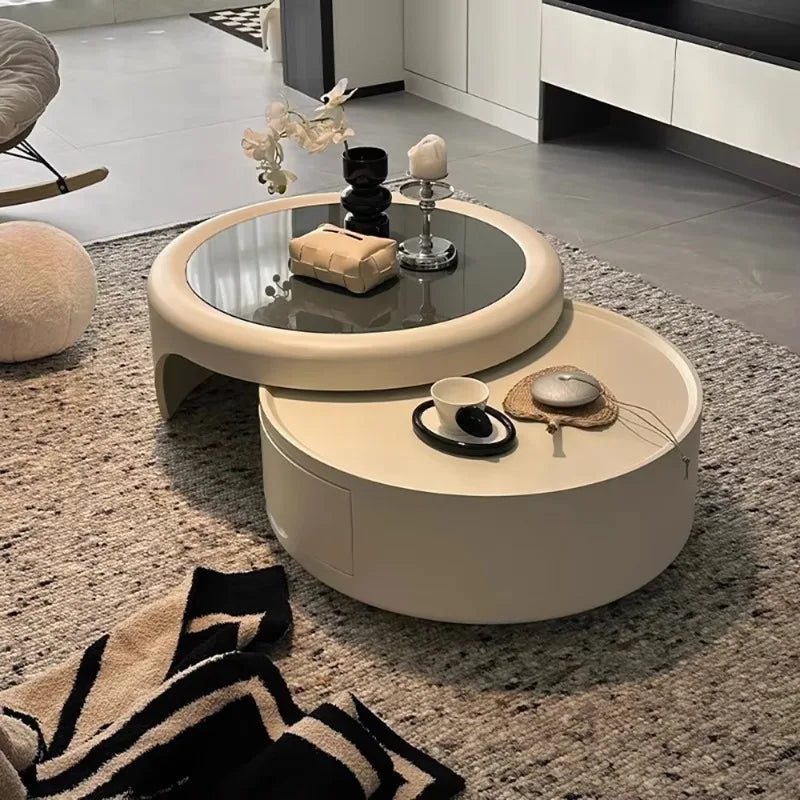 Luxury Modern Round Coffee Table – Minimalist Contemporary Design