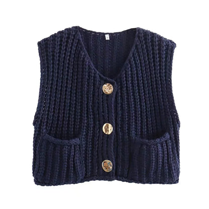 Cozy Knit Sleeveless Vest Top